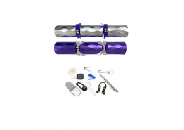 14" Diamond PURPLE/SILVER Foil Board Mixed Box Cracker